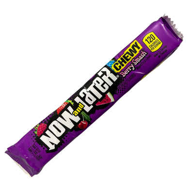 Now And Later Berry Smash Mix Fruit Chews 24 Pack 2.44oz Box
