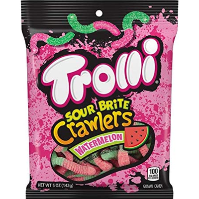 Trolli Sour Brite Crawlers Watermelon 5oz Bag