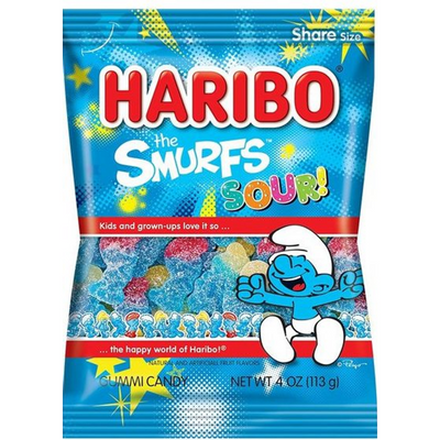 Haribo Candy Smurfs 4 oz