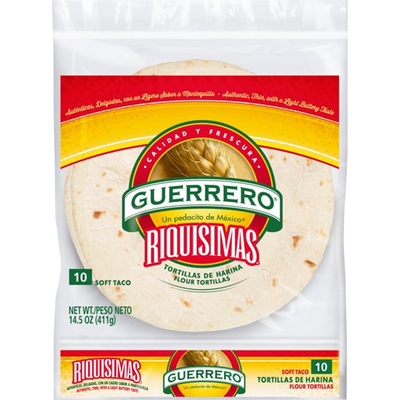 Guerrero Soft Taco Flour Tortillas 10x 14.5oz Counts