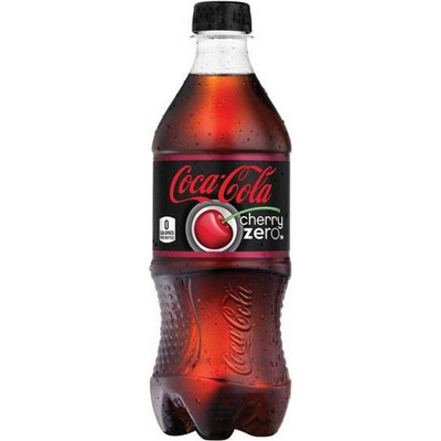 Coca-Cola Zero Calorie Free Cola Cherry 20 oz Bottle
