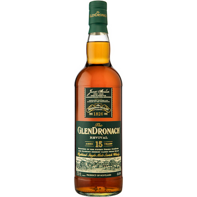 The GlenDronach Single Malt Scotch Whisky Revival Aged 15 Years 750ml Bottle