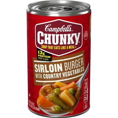 Campbell's Chunky Sirloin Burger Soup 18.8oz Can