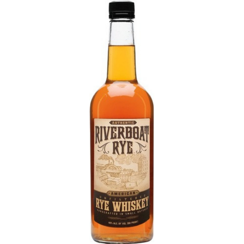 Riverboat Rye Unfiltered Rye Whiskey 750mL