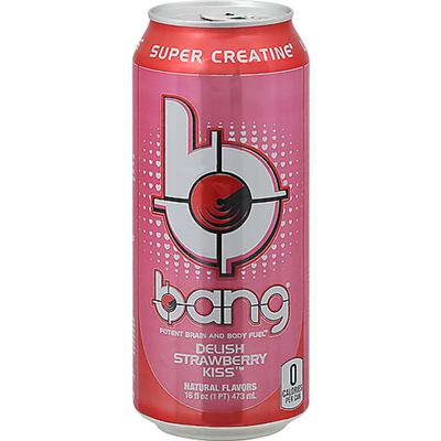 Bang Delish Strawberry Kiss Energy Drink 16oz Can