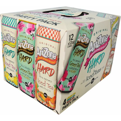 Arizona Hard Tea Party Pack 12 Pack 12oz Cans