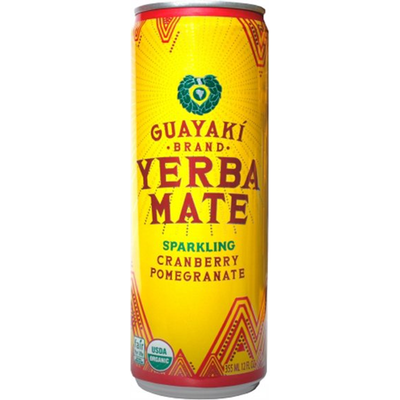 Guayaki Yerba Mate Sparkling Cranberry Pomegranate 12oz Can