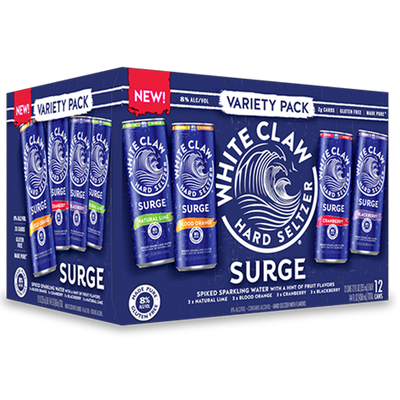 White Claw Seltzer Surge Variety Pack 12x 12oz Cans