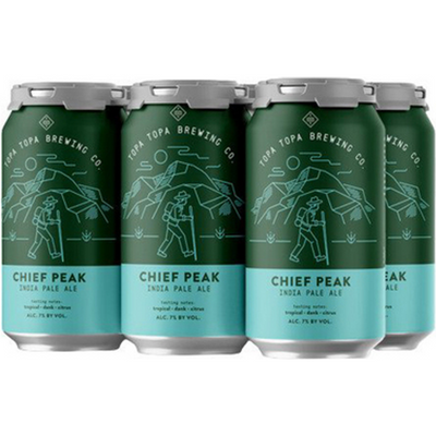 Topa Topa Brewing Co. Chief Peak IPA 6 Pack 12 oz Cans