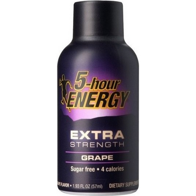 5 Hour Energy Energy Shot, Extra Strength, Grape Flavor