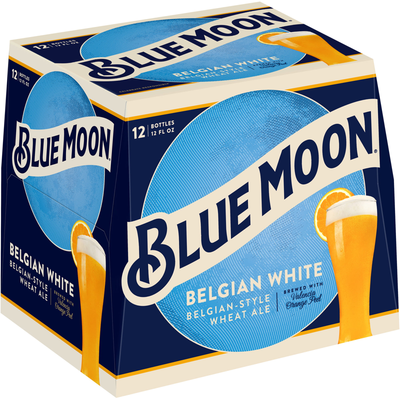 Blue Moon Belgian White Ale 12 Pack 12 oz Bottles