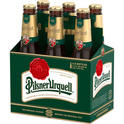 Pilsner Urquell 6 Pack 12 oz Bottles