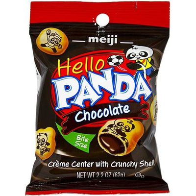 Meiji Hello Pando Chocolate Filled Cookies 2.2oz Bag