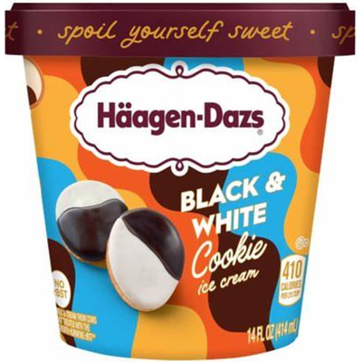 Häagen-Dazs Black & White Cookie Ice Cream 14 oz