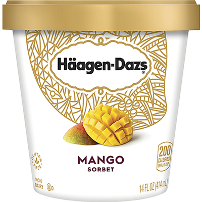Haagen Dazs Mango Ice Cream 14oz Count