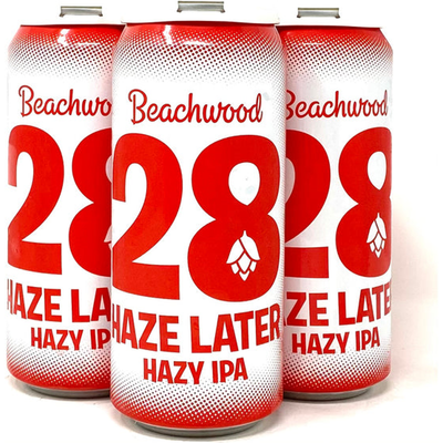 Beachwood 28 Haze Later Hazy 4 Pack 16oz Cans