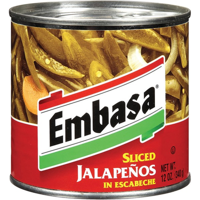 Embasa Sliced Jalapenos in Escabeche 12oz Can
