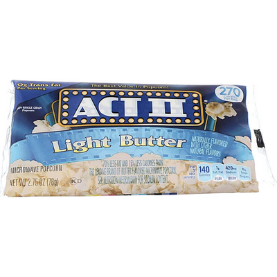 Act II Light Butter Popcorn 3x 2.75oz Cartons