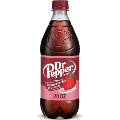 Dr Pepper Strawberies & Cream 20oz Bottle