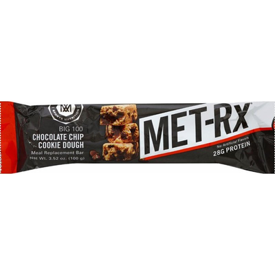 Met-Rx Meal Replacement Bar Chocolate Chip Cookie Dough 3.5oz Container