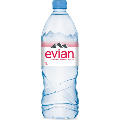 Evian Water 1L Bottle