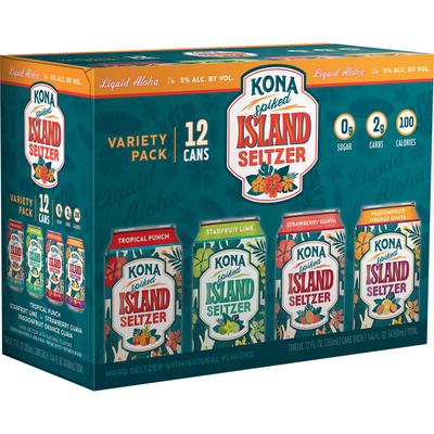 Kona Spiked Island Seltzer Variety 12x 12oz Cans