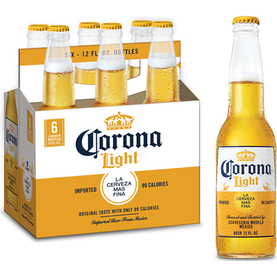 Corona Light 6 Pack 12 oz Bottles