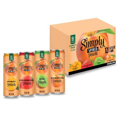 Simply Lemonade Peach Varietyy 12oz Can