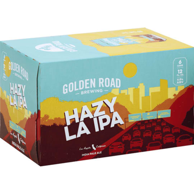 Golden Road Hazy LA IPA 6 Pack 12 oz Cans 6.5% ABV
