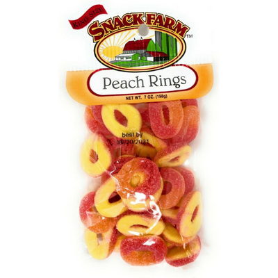 Snackfarm Peach Rings 7oz Bag