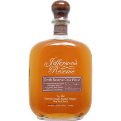 Jefferson's Reserve Groth Cask Finish Very Old Kentucky Straight Bourbon Whiskey Very Small Batch 750mL