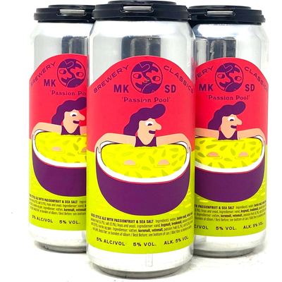 Mikkeller Brewing Passion Pool Gose 4x 16oz Cans