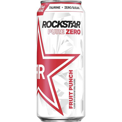 Rockstar Pure Zero Punched Energy Drink 16oz Can