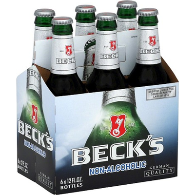 Beck's Non-Alcoholic Beer 6 Pack 12 oz Bottles