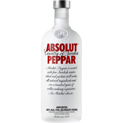 Absolut Country of Sweden Peppar Pepper Vodka 750mL