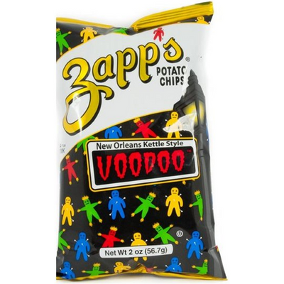 Zapp's Voodoo Potato Chips New Orleans Kettle Style 2 oz Bag