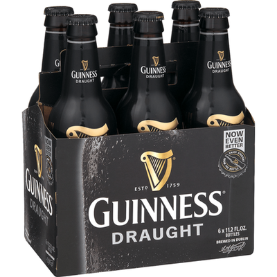 Guinness Draught 6 Pack 11.2 oz Bottles