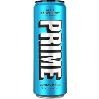 Prime Energy Hydration Blue Raspberry Flavored 12oz Can