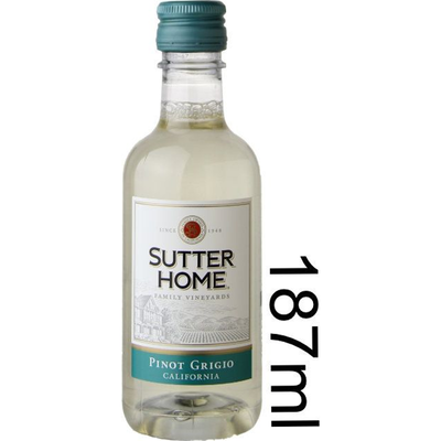 Sutter Home Pinot Grigio 187ml Plastic Bottle