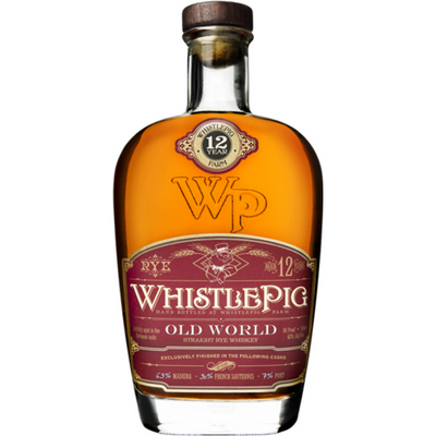 WhistlePig Old World Straight Rye Whiskey 12 Year Sauternes Cask 750mL