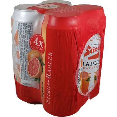 Stiegl Radler Grapefruit 4 Pack 500mL Cans