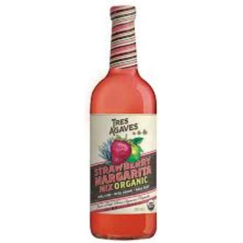 Tres Agaves Strawberry Margarita Mix - Organic 1L