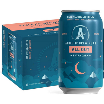 Athletic Brewing Seasonal Offering Stout Ale 6 Pack 12 oz Cans 0.5% ABV