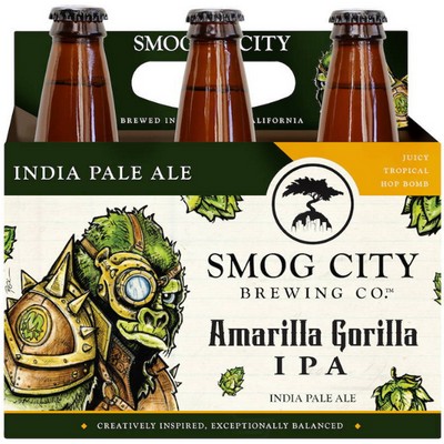 Smog City Amarilla Gorilla 6 Pack 500mL Bottles