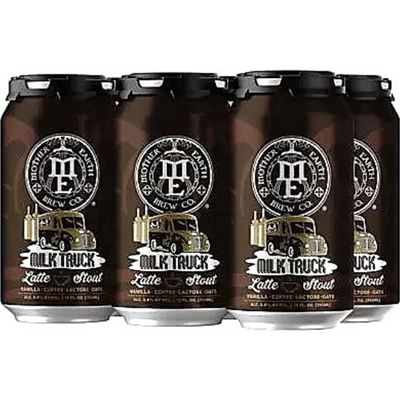 Mother Earth Brewing Milk Truck Latte Stout Ale 6 Pack 12 oz Cans 5.8% ABV