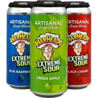 Artisanal Brew Works Warheads Sour Mix Pack 4 Pack 16oz Cans 5% AbV