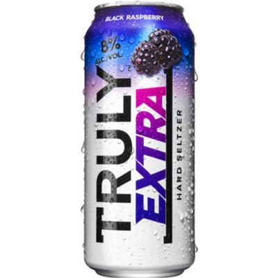 TRULY EXTRA Hard Seltzer Black Raspberry 8% ABV, Spiked & Sparkling Water 16oz Can