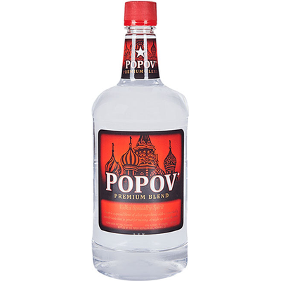 Popov Vodka 1L Bottle