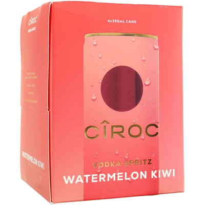 Ciroc Vodka Watermelon Kiwi 4 Pack 355 mL Can