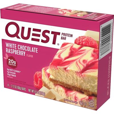 Quest Protein Bar White Chocolate Raspberry 2.12 oz